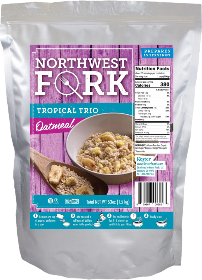 Tropical Trio Oatmeal